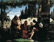 Vincenzo Cabianca I novellieri fiorentini del XIV secolo oil painting